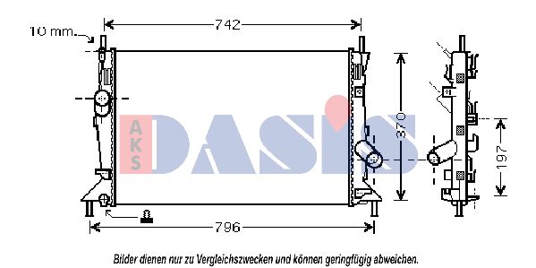 AKS DASIS Radiators, Motora dzesēšanas sistēma 090011N